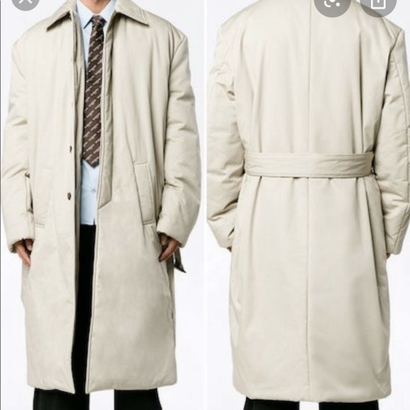 Balenciaga Other - Balenciaga cotton padded beige trench coat